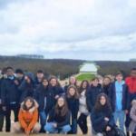 students at a Paris trip