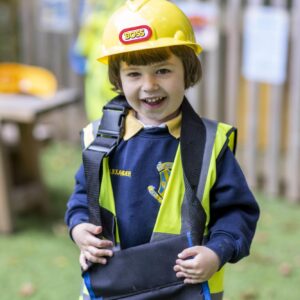 boy dressed as a fire man