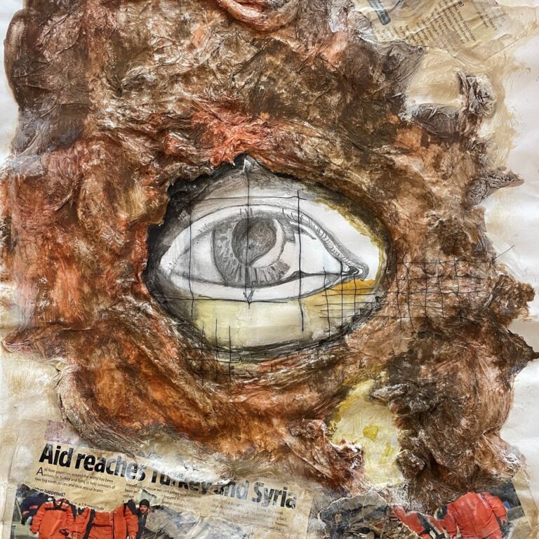 art depicting an eye