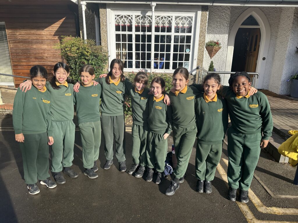 prep school students in PE kit