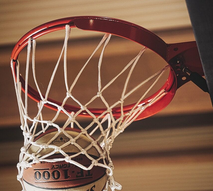 basketball in net