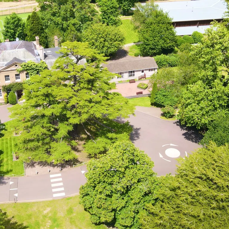 birds eye view of St Johns Prep & Senior school